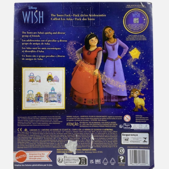 New in Box Disney Wish The Teens Pack 9 Mini Posable Character Figures 2.5" - Picture 3 of 6